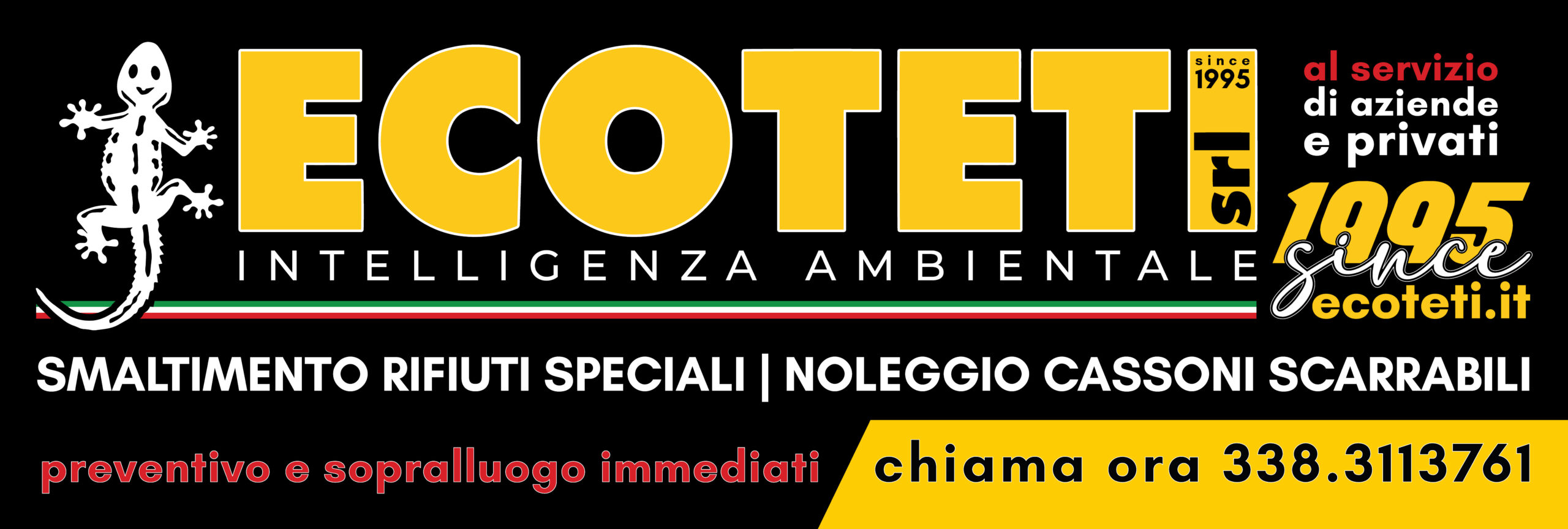 progettazione grafica e stampa STRISCIONI PVC per ECOTETI RIFIUTI -Studio Grafico Grosseto Vulcano Comunicazione