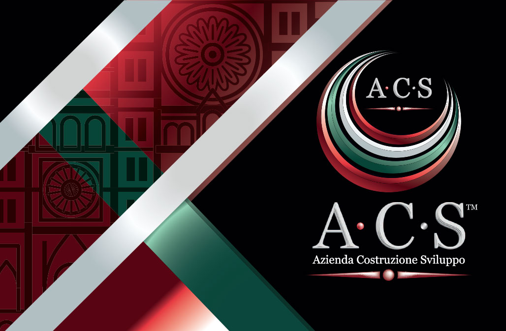 realizzazione grafica stampa e fornitura biglietti da visita aziendali per azienda costruzioni - ACS - Studio Grafico Grosseto Vulcano Comunicazione