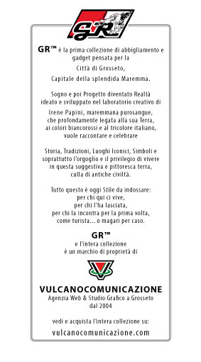 Etichetta della Collezione GR - Vulcano Comunicazione 