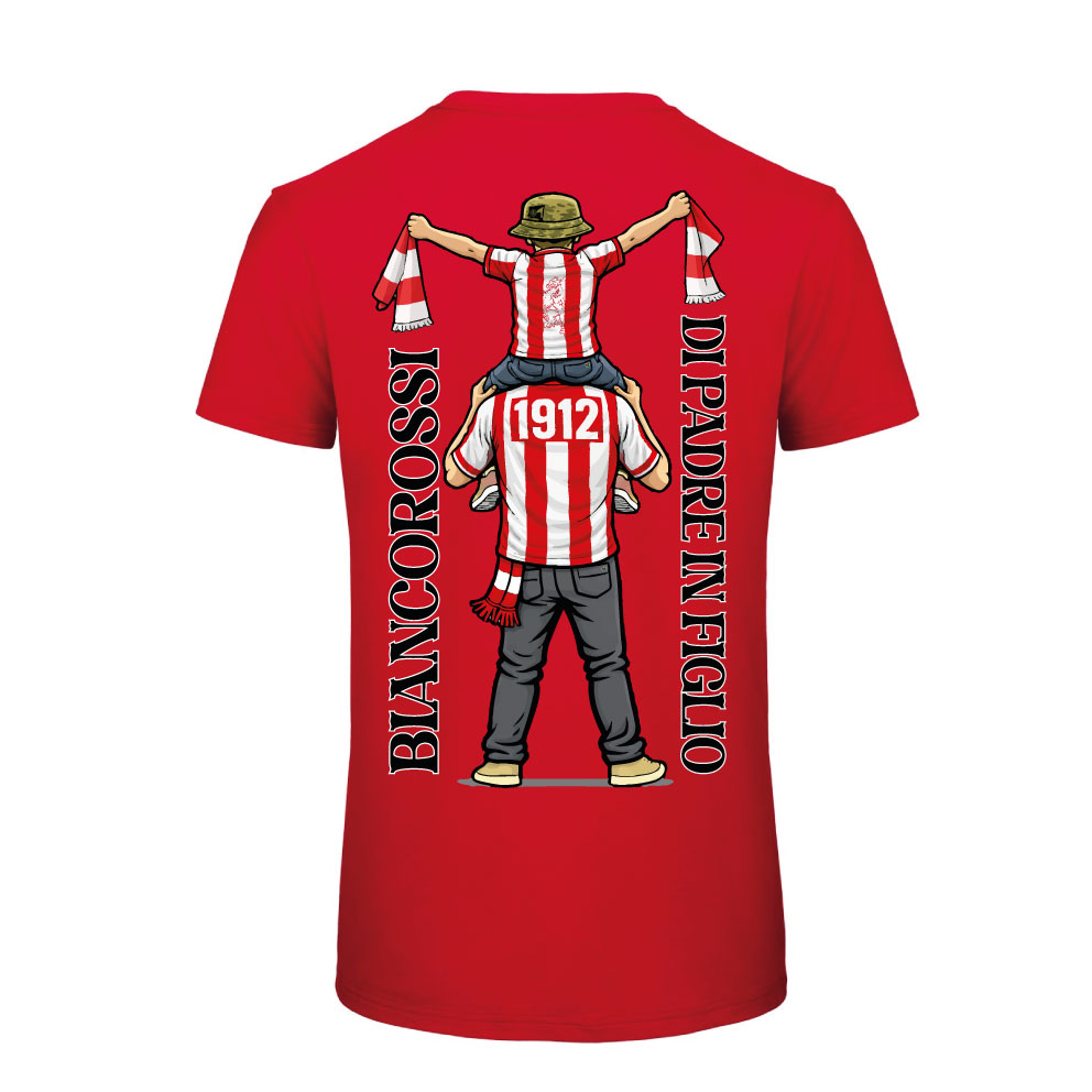 T-Shirt Leopoldo Biancorossi di Padre in Figlio